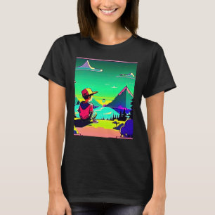 Lo fi hip hop chillhop chill beats lofi aesthetics T-Shirt