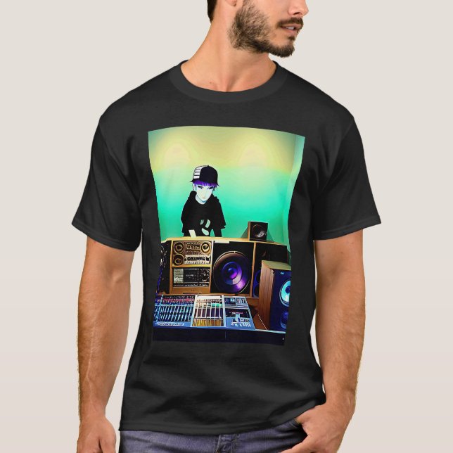 Lo fi hip hop chillhop chill beats lofi aesthetics T-Shirt (Front)