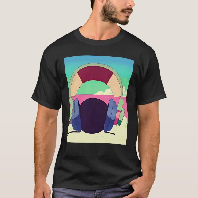 Lo fi hip hop chillhop chill beats lofi aesthetics T-Shirt (Front)