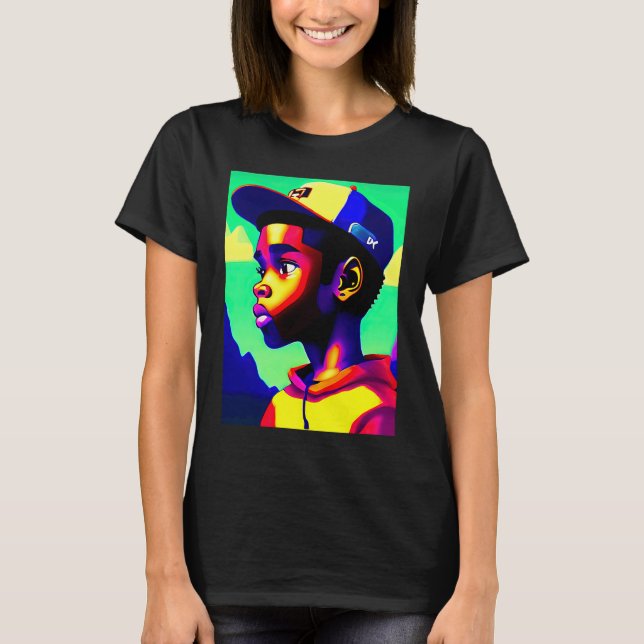 Lo fi hip hop chillhop chill beats lofi aesthetics T-Shirt (Front)