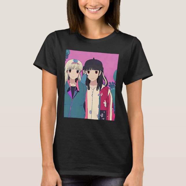 Lo fi hip hop chillhop chill beats lofi aesthetics T-Shirt (Front)