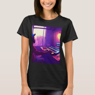 Lo fi hip hop chillhop chill beats studio aestheti T-Shirt