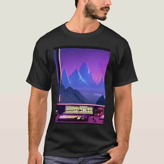 Lo fi hip hop chillhop chill beats studio aestheti T-Shirt (Front)