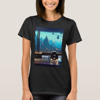 Lo fi hip hop chillhop chill beats studio aestheti T-Shirt