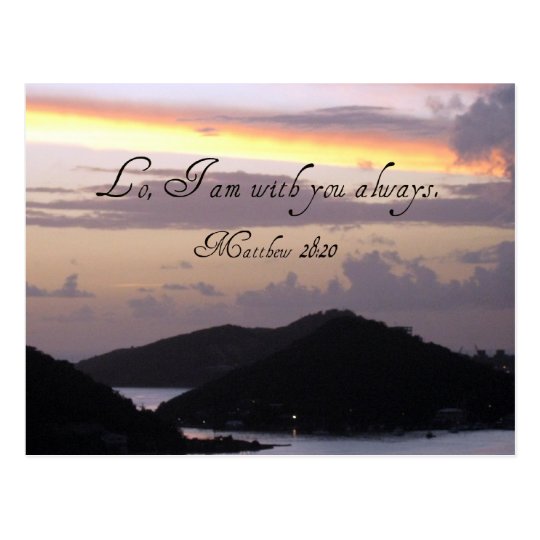 Lo, I am with you always. Postcard