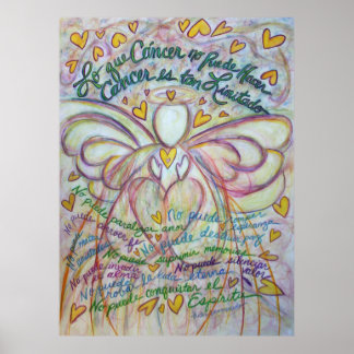 Lo que cáncer no puede hacer Angel Poster Print