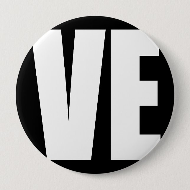 (LO)VE 10 CM ROUND BADGE (Front)
