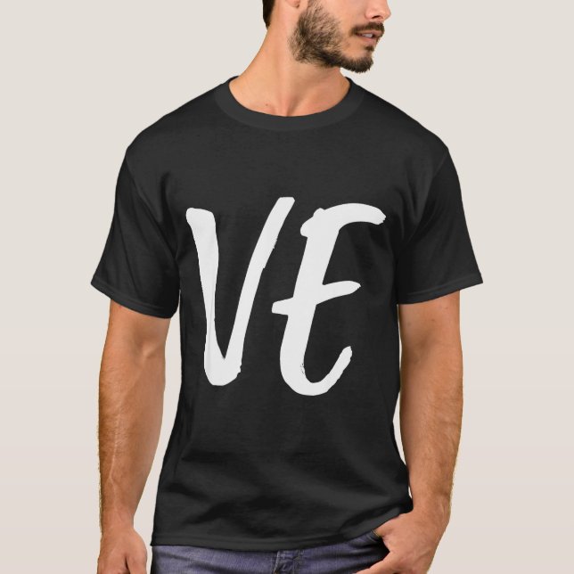 Lo Ve Love Matching Couple Husband Wife Valentine' T-Shirt (Front)