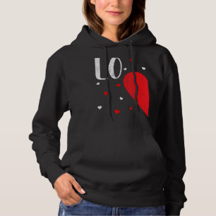 LO VE Valentines Day Matching Couples Shirt Heart
