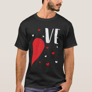 LO VE Valentines Day Matching Couples Shirt Heart