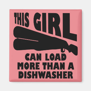 Load More Than A Dishwasher Funny Fridge Magnet