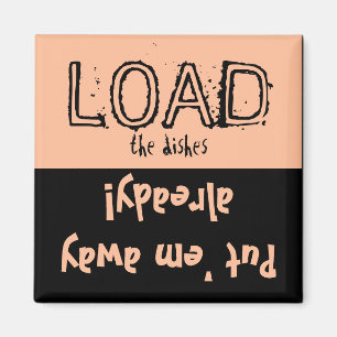 Load Unload FUNNY! Dishwasher Magnet