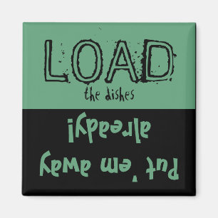 Load Unload FUNNY! Dishwasher  Magnet