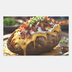 Loaded Baked Potato Rectangular Sticker