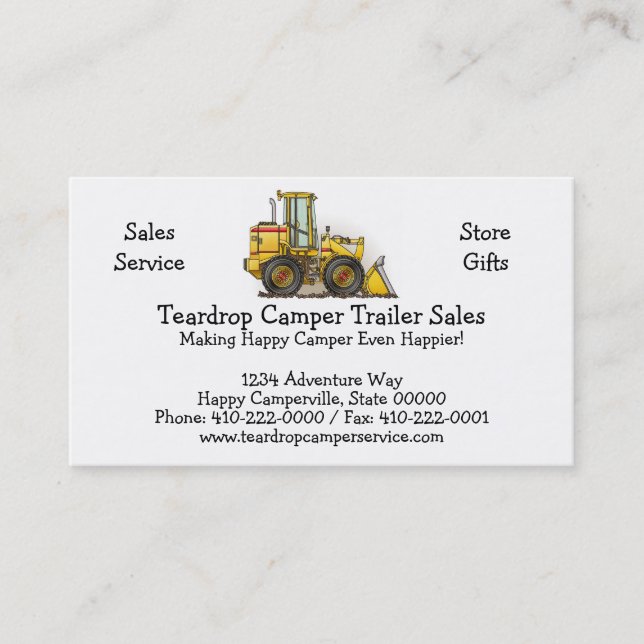 Loader Business Card (Front)