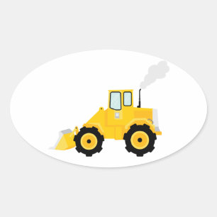 Loader Tractor Oval Sticker
