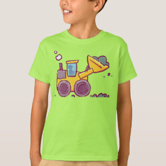 Loader Vehicle Drawing - Inspired by Kids -  T-Shirt