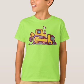 Loader Vehicle Drawing - Inspired by Kids - T-Shirt