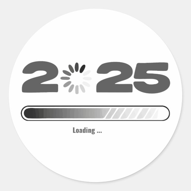 Loading 2025 classic round sticker (Front)