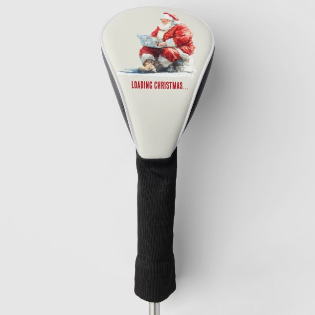 Loading Christmas Funny Santa Design Golf Head Cover (Front)
