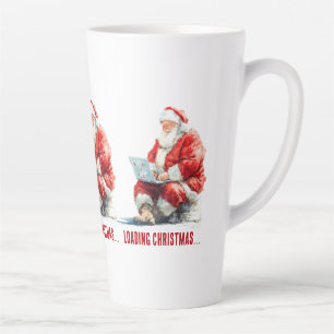 Loading Christmas Funny Santa Design Latte Mug