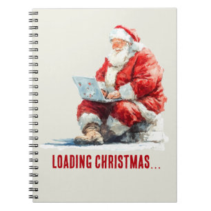 Loading Christmas Funny Santa Design Notebook