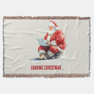 Loading Christmas Funny Santa Design Throw Blanket