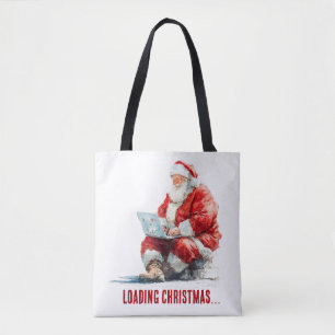 Loading Christmas Funny Santa Design Tote Bag