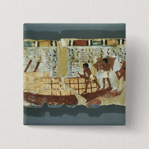 Loading grain, from the Tomb of Unsou, East 15 Cm Square Badge