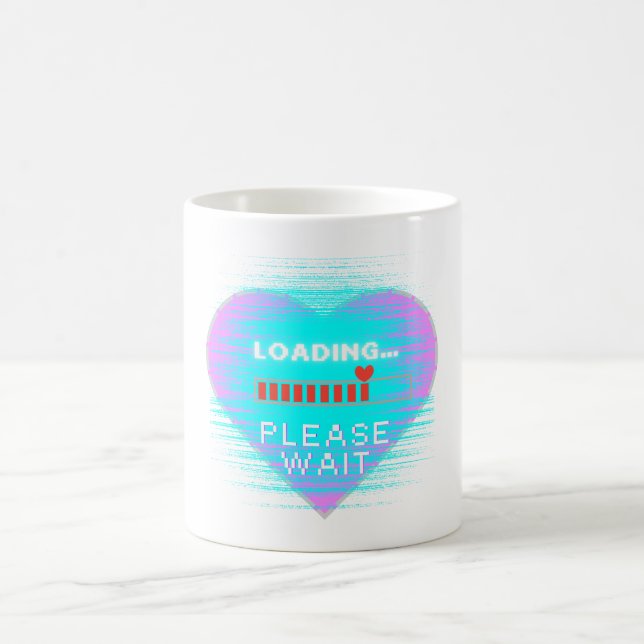 Loading Heart Retro Gamer Coffee Mug (Center)