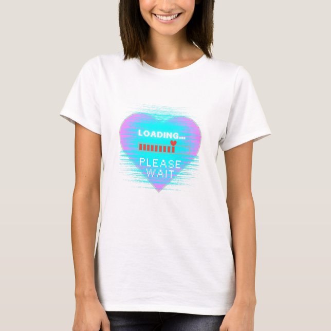 Loading Heart Retro Gamer T-Shirt (Front)