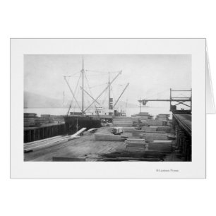 Loading Lumber in General Hubbard Ship