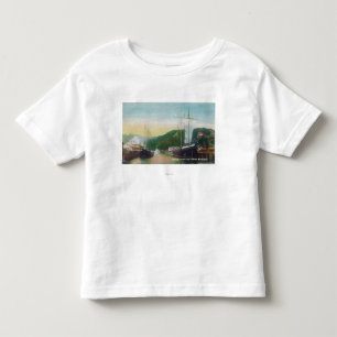 Loading Lumber on Schooners Scene Toddler T-Shirt