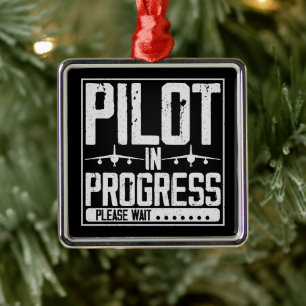 Loading… Pilot Upgrade in Progress Flight School Metal Tree Decoration
