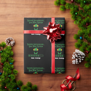 Loading Shenanigans Dog Mom Gnome St Patrick's Day Wrapping Paper