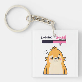 Loading… Social Energy – Cute Tired Doodle Charact Key Ring