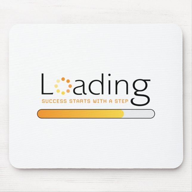 Loading - Success Starts With a Step Mouse Mat (Front)