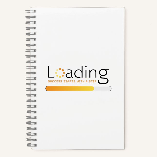 Loading - Success Starts With a Step Notebook (Front)