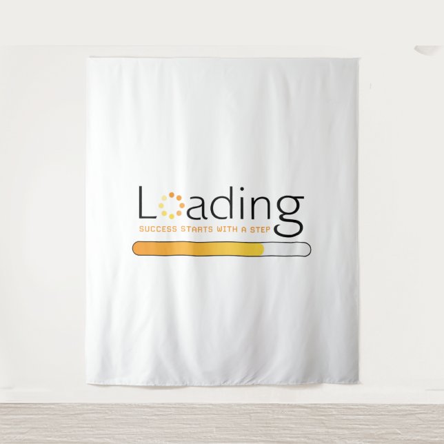 Loading - Success Starts With a Step Tapestry (Front)