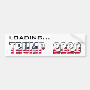 Loading Trump 2020 Election USA Typography Bumper Sticker