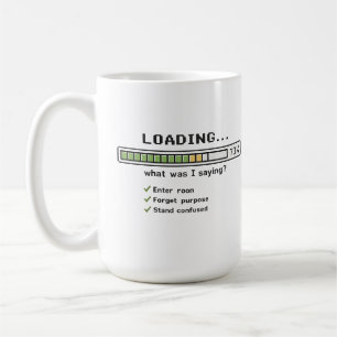 Loading... What Was I Saying? Mug Funny Midlife