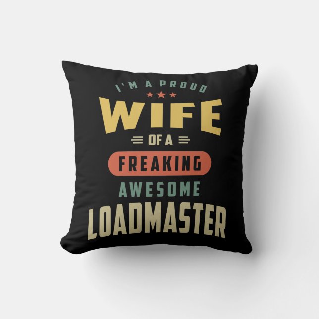 Loadmaster Job Title Gift Cushion (Front)