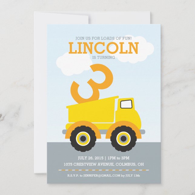 Loads of Fun Birthday Invitation (Front)