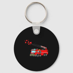 Loads Of Love Firetruck Valentine Day - Firefighte Key Ring