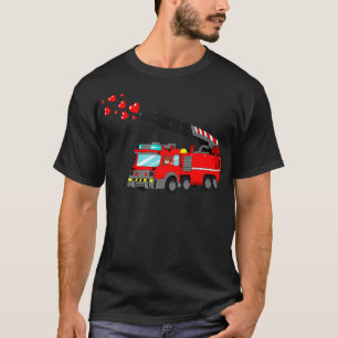 Loads Of Love FireTruck Valentine Day  Firefighter T-Shirt