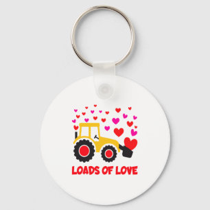 Loads Of Love Toddler Tractor Valentines Day For K Key Ring