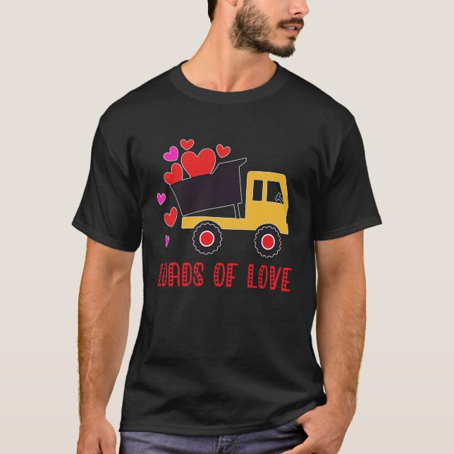 loads of love Toddler  truck Valentine's day for k T-Shirt (Front)