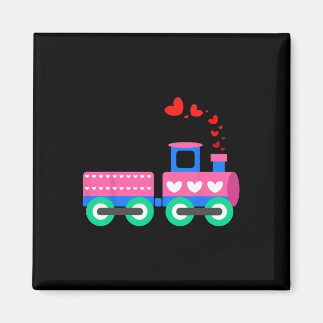 Loads Of Love Train Valentine Day - Train Operator Magnet (Front)