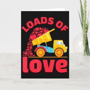 Loads Of Love Truck Hearts Valentines Day Kids Tod Card