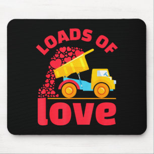 Loads Of Love Truck Hearts Valentines Day Kids Tod Mouse Mat